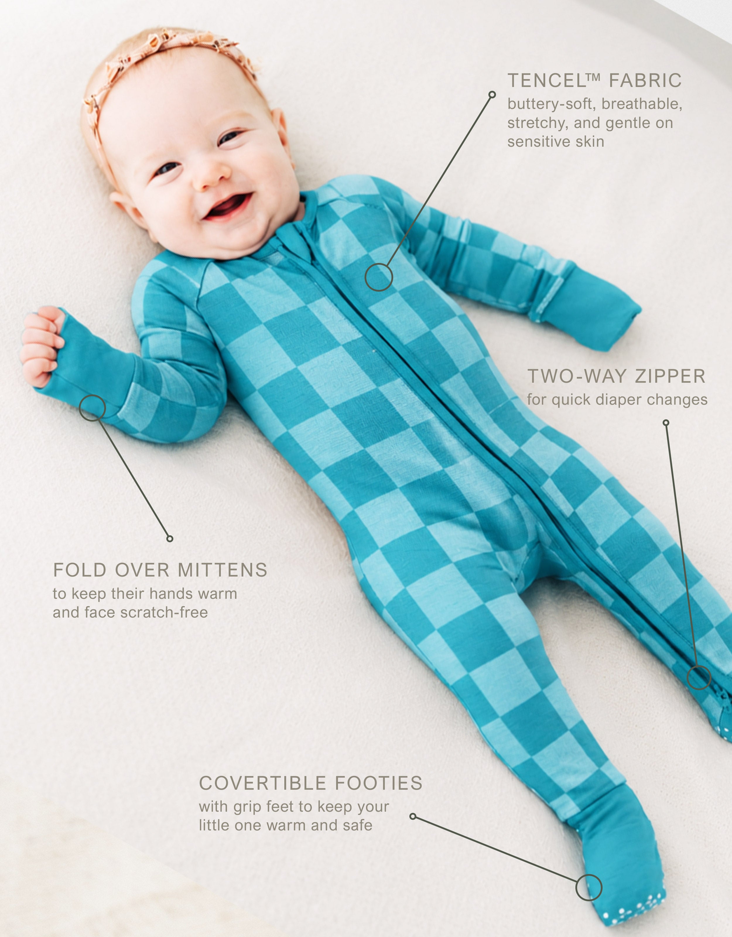 Harbor Checker Infant Convertible Sleeper