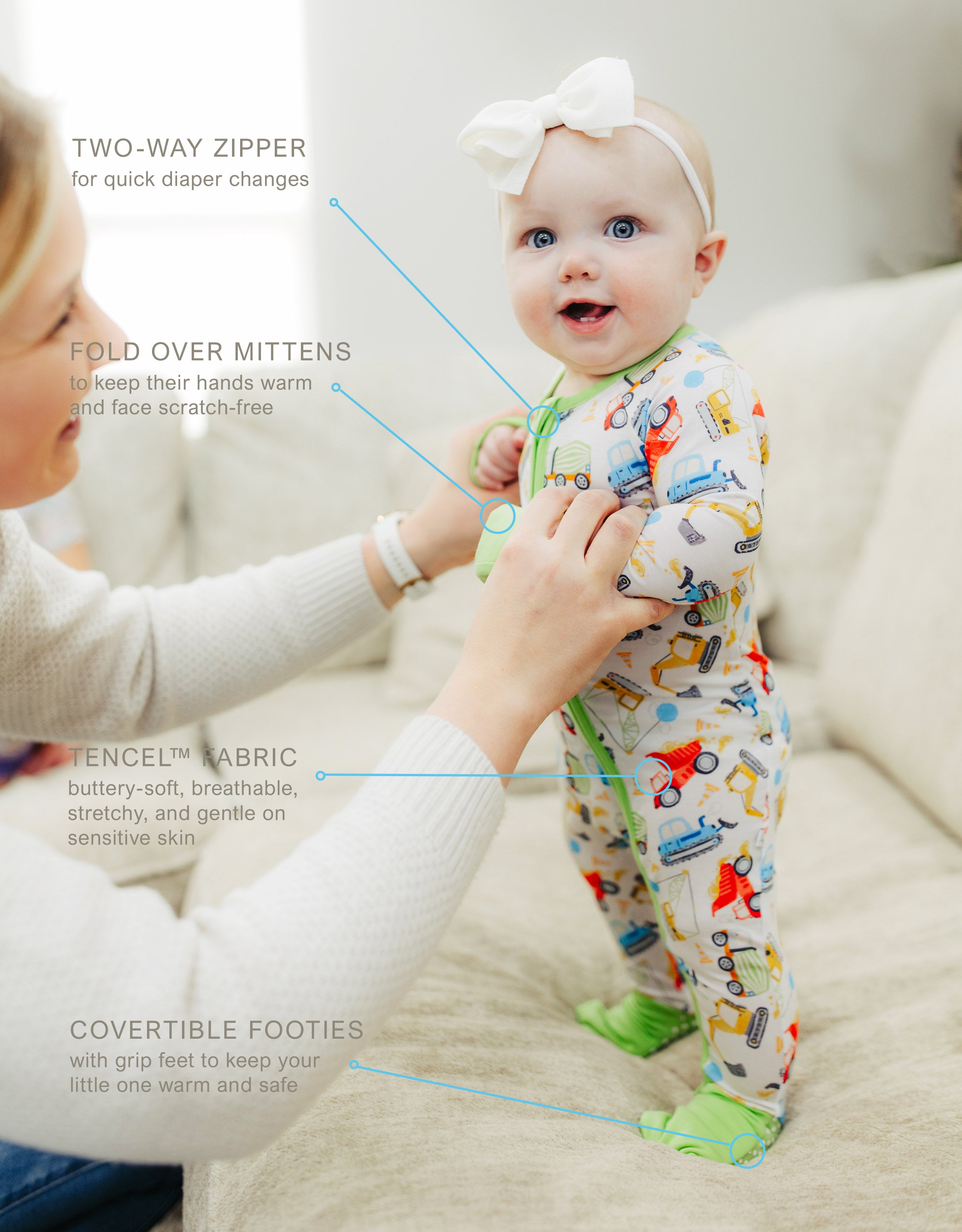 Trucks Infant Convertible Sleeper