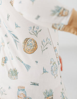 close up detail image of Meadow Lane Kids Heirloom Homestead toddler sleeper design