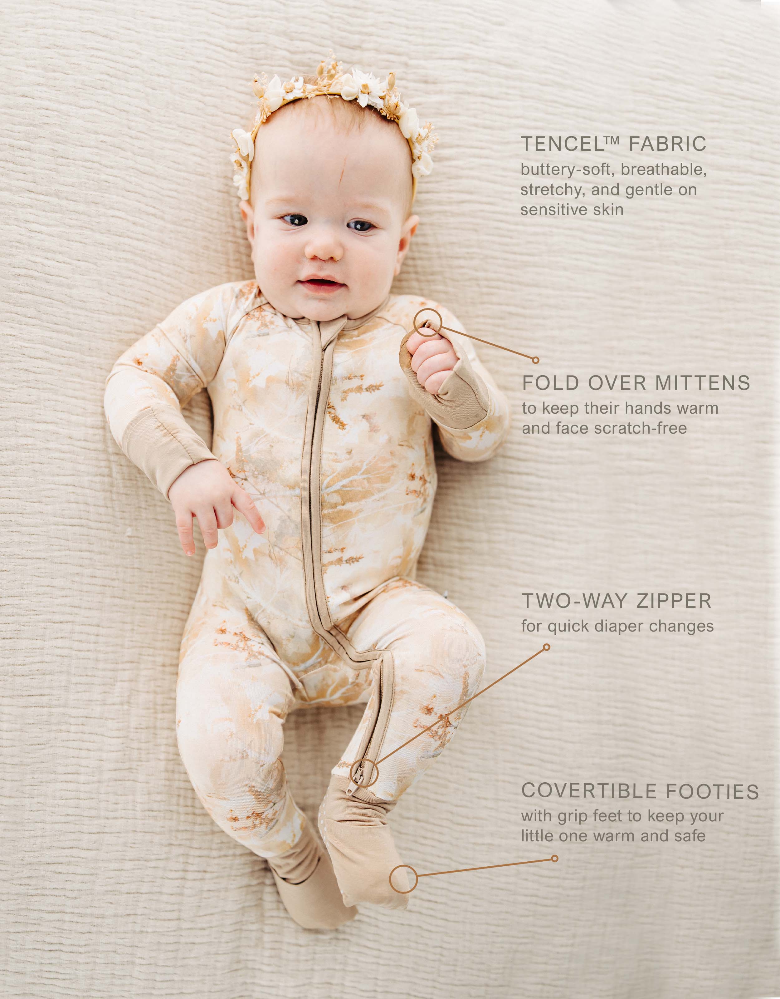Autumn Brush Infant Convertible Sleeper