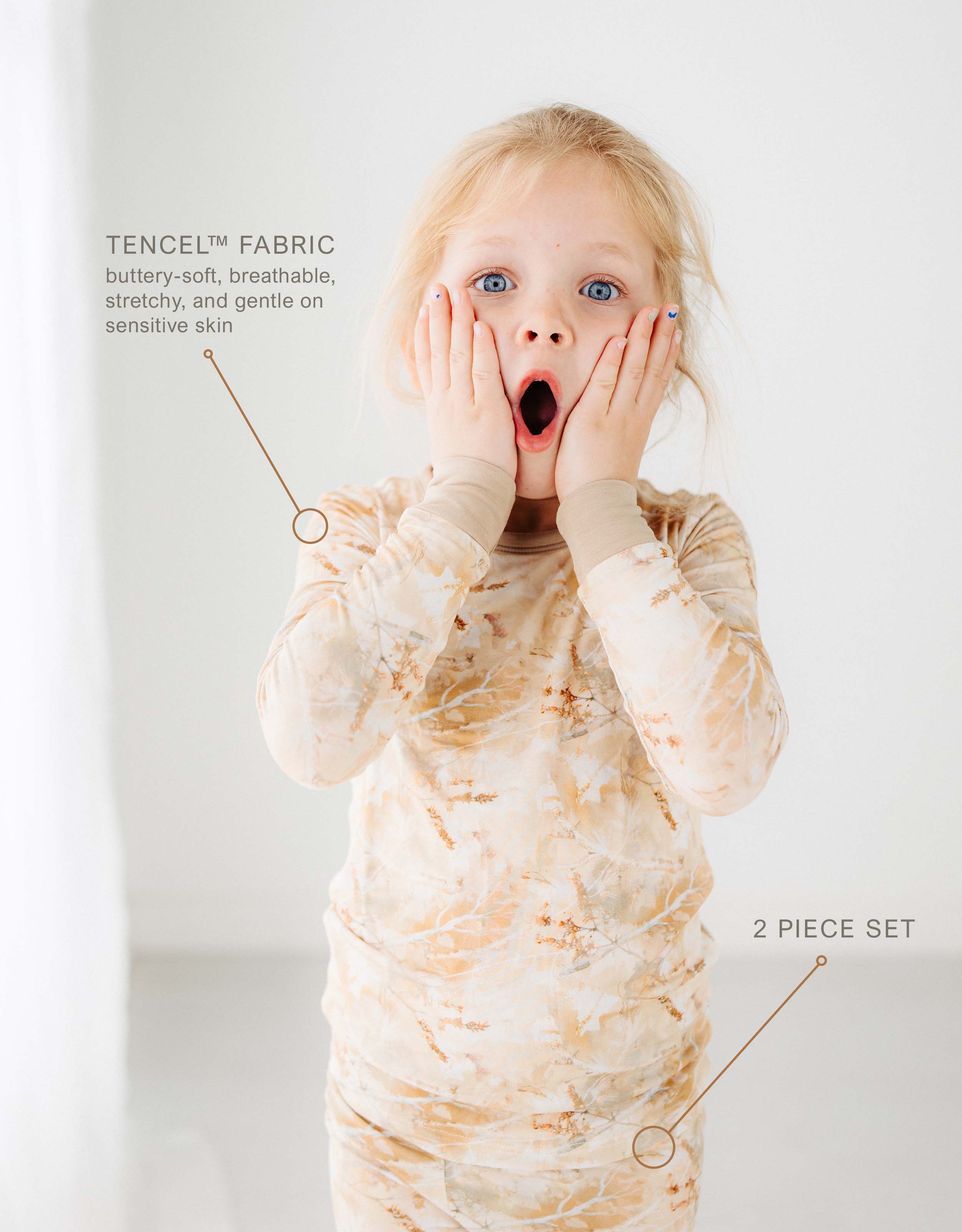 Autumn Brush Kids Pajamas Set