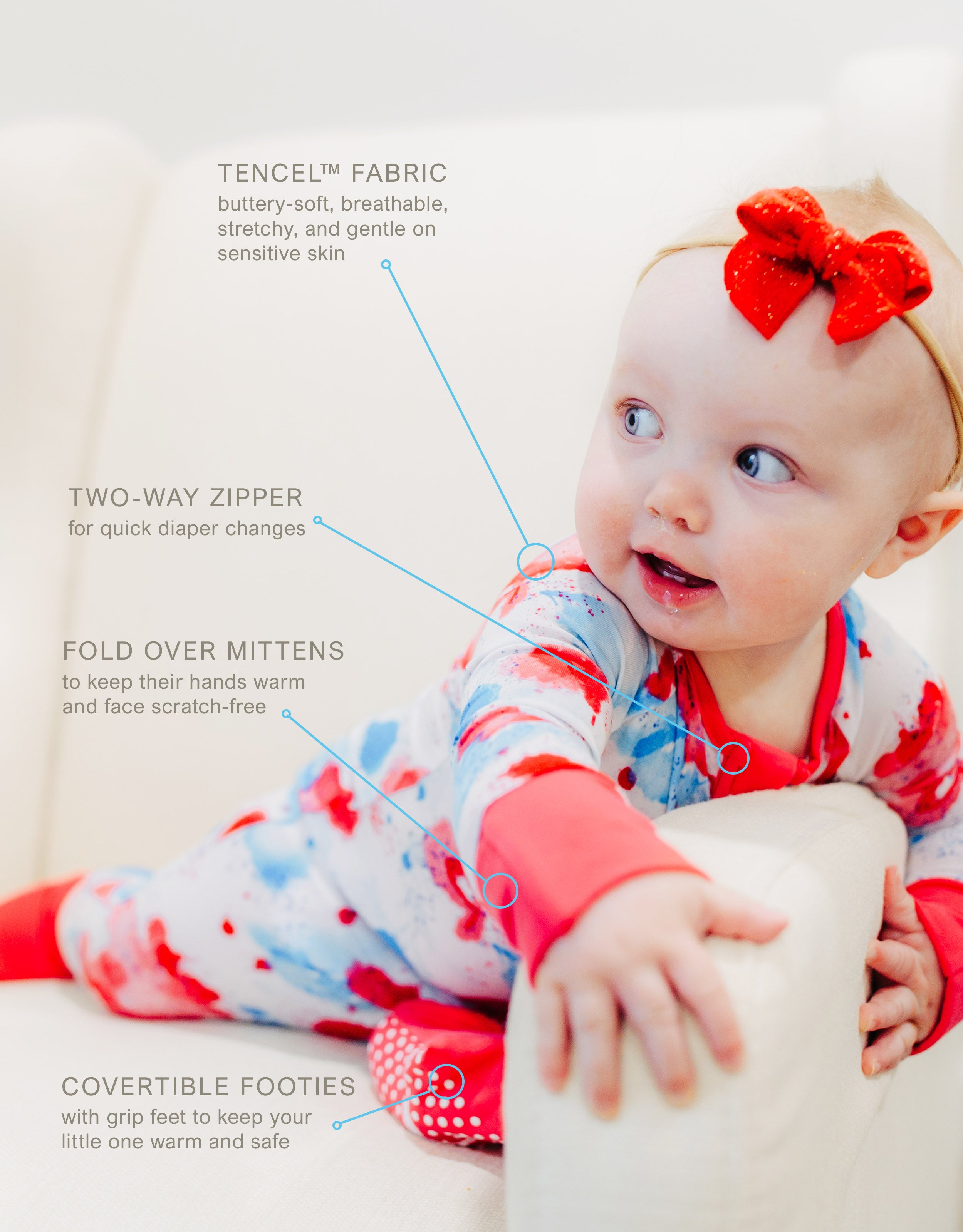 American Splatter Infant Convertible Sleeper