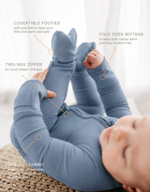 Slate Blue Infant Convertible Sleeper